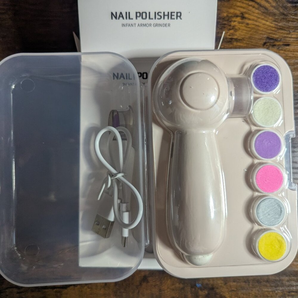 Electric Baby Nail File with FREE 3+ Months Teether Toy